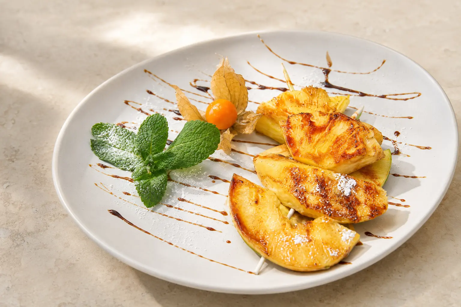 Gegrilltes Obst