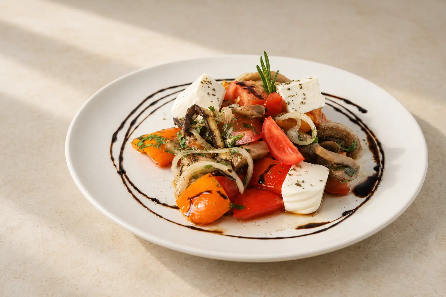 Gegrillter Gemüsesalat
