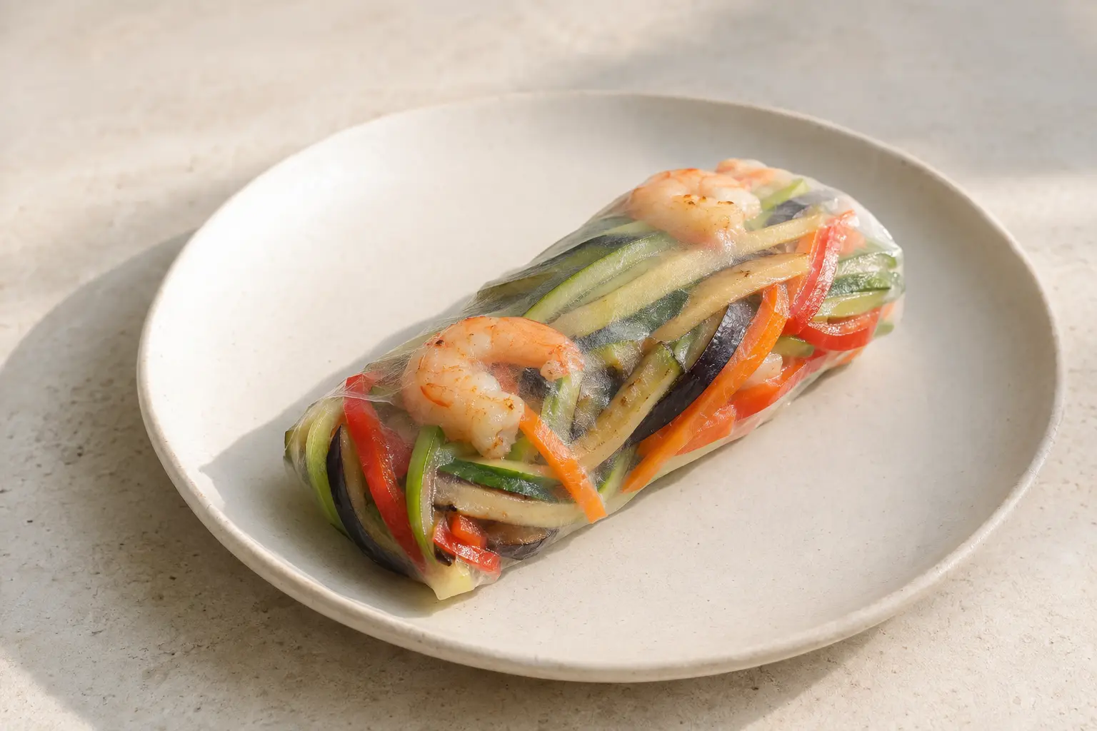 Frühlingsrolle mit Garnelen