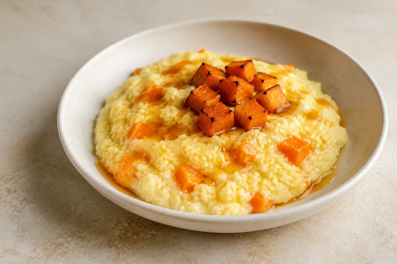 Maisbrei mit Kürbis