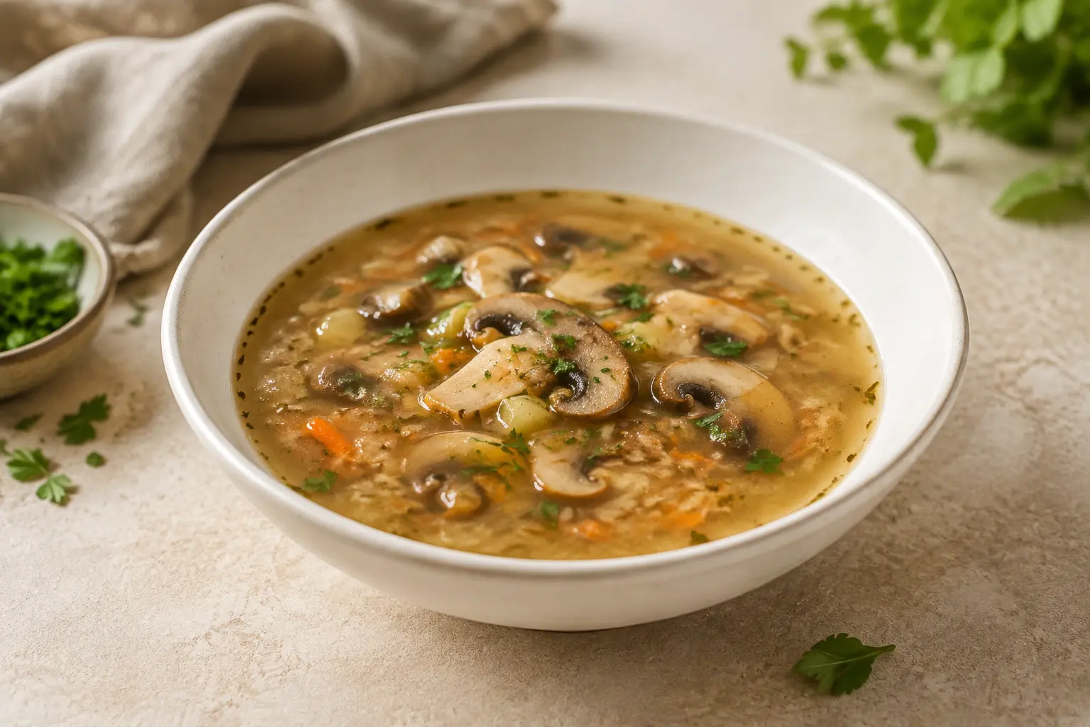 Pilzsuppe